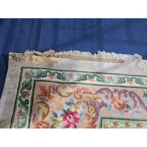 1011 - 1 x Decorative beige rug approx 367cm x 273cm