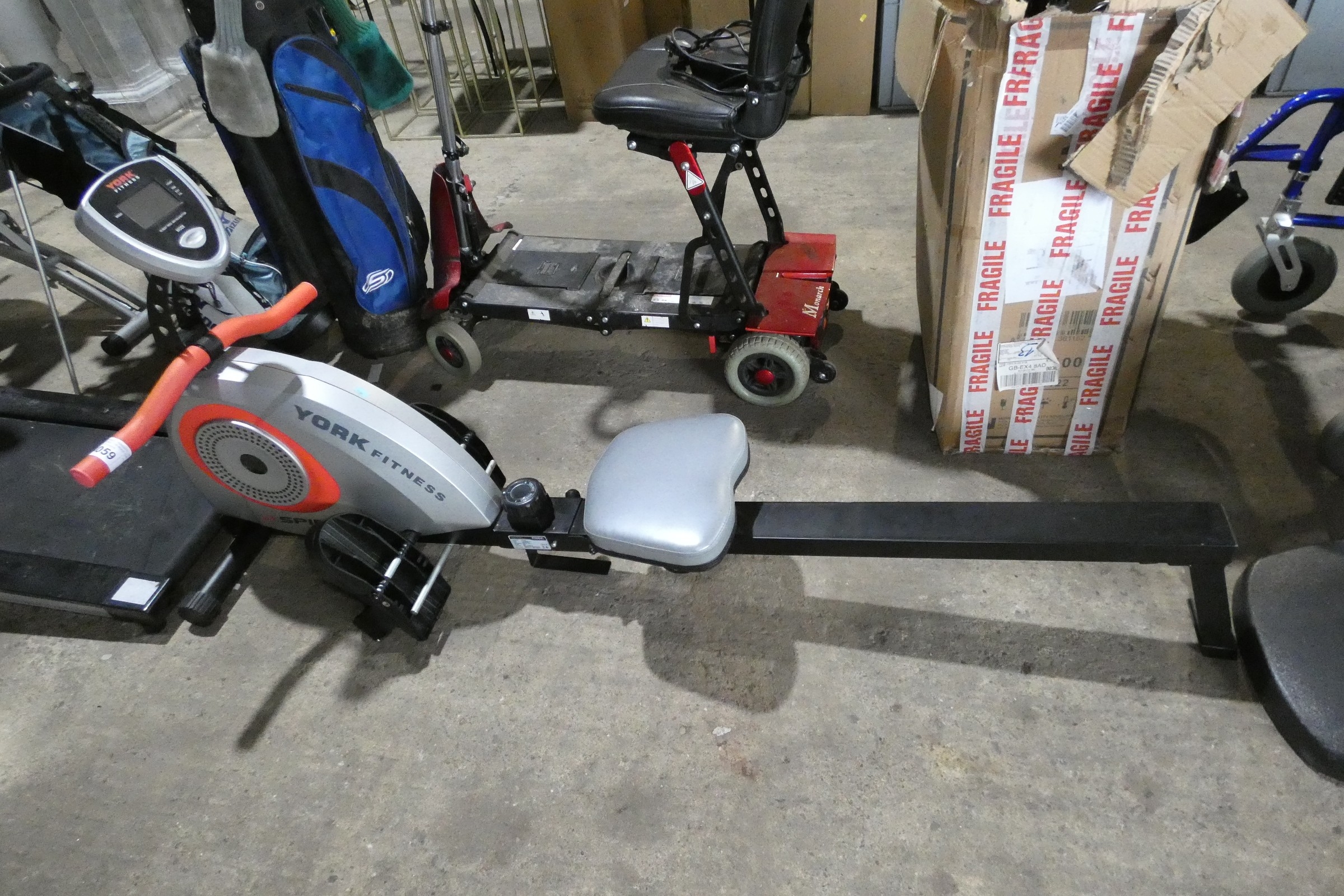 1 x Rowing machine by York Fitness