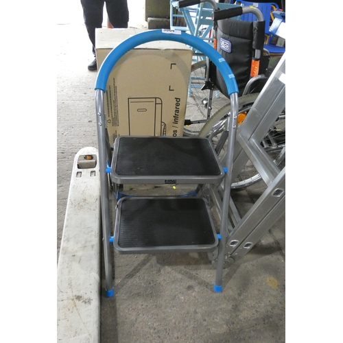 1 x 2 tread folding step up ladder by Mac Allister