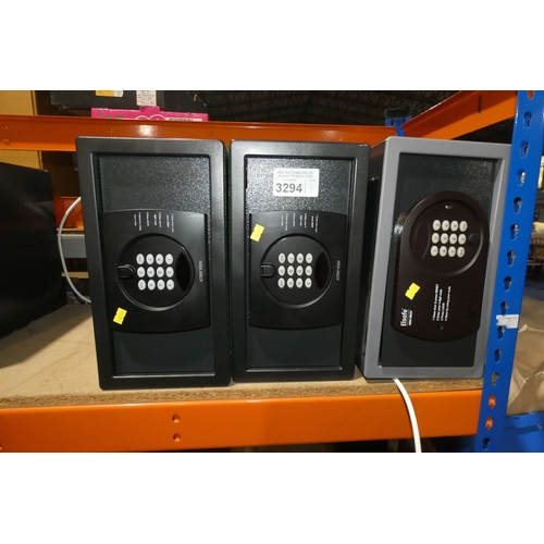 3 x key code safes by Assa Abloy and Elsafe