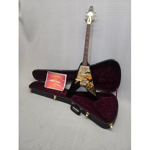 2 - 1 x Gibson Custom Lenny Kravitz '67 Flying V Electric Guitar 2003/04 - SN: LK097 - No 97/125  This g... 