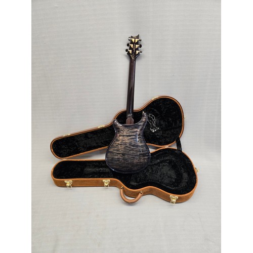 3 - 1 x PRS McCarty 594 Hollowbody II electric guitar in a burnt charcoal finish. SN: S97406 This guitar... 