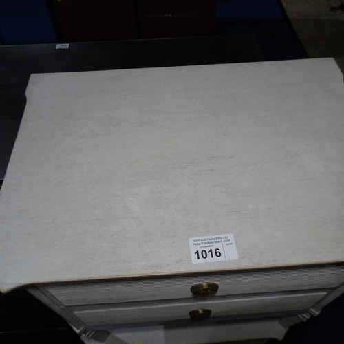 1016 - A pair of 2 drawer Maja Gustavian style bedside chests, each approx 65cm w x 46cm d x 75cm h