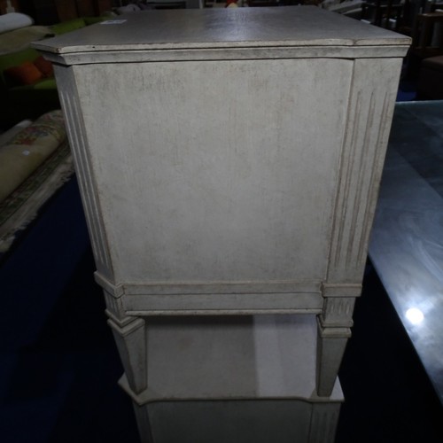 1016 - A pair of 2 drawer Maja Gustavian style bedside chests, each approx 65cm w x 46cm d x 75cm h