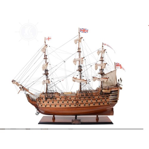 4114 - A vintage "Old Modern Handicrafts" exclusive edition HMS Victory ship. Still in it's packaging. With...