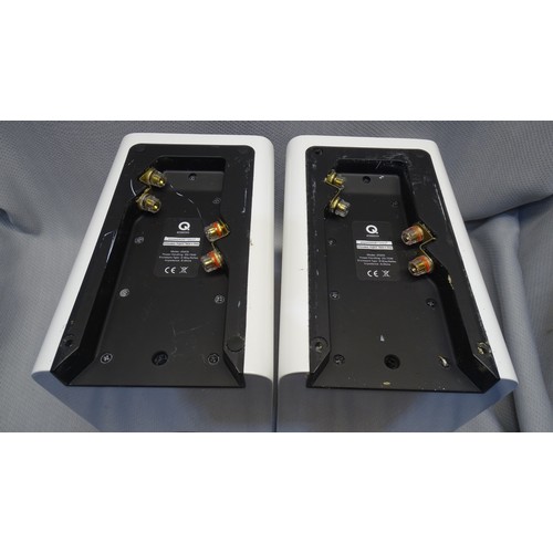 52 - A pair of white Q Acoustics 2020i Bookshelf Speakers