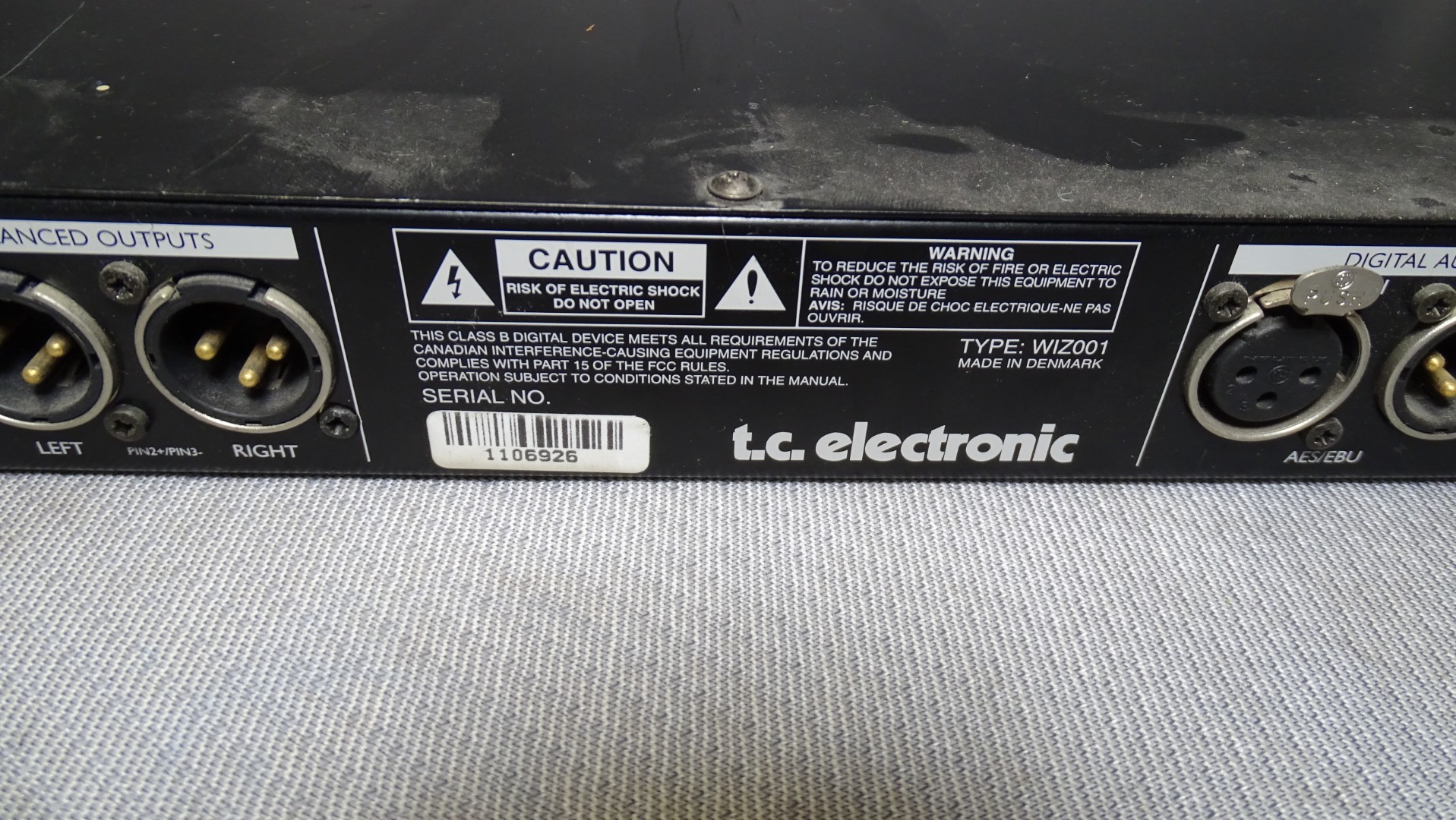 1 x TC Electronic M2000 Studio Effects Processor rackmount audio blade