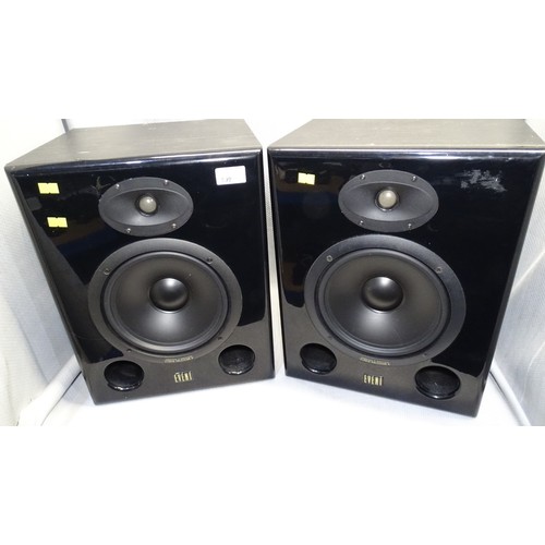 A Pair of Event Studio Precision ASP8 active studio monitor speakers