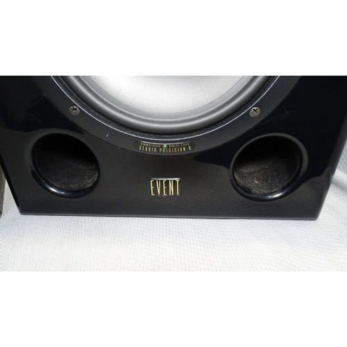 A Pair of Event Studio Precision ASP8 active studio monitor speakers