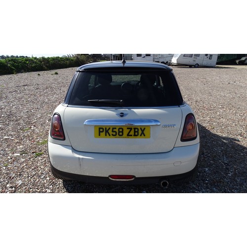 Mini Cooper D,Registration number: PK58 ZBX,V5: V5 Present,Odometer ...