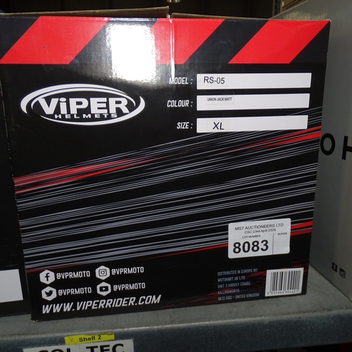 8083 - 1 x Viper RS-05 Union Jack Helmet - Size XL