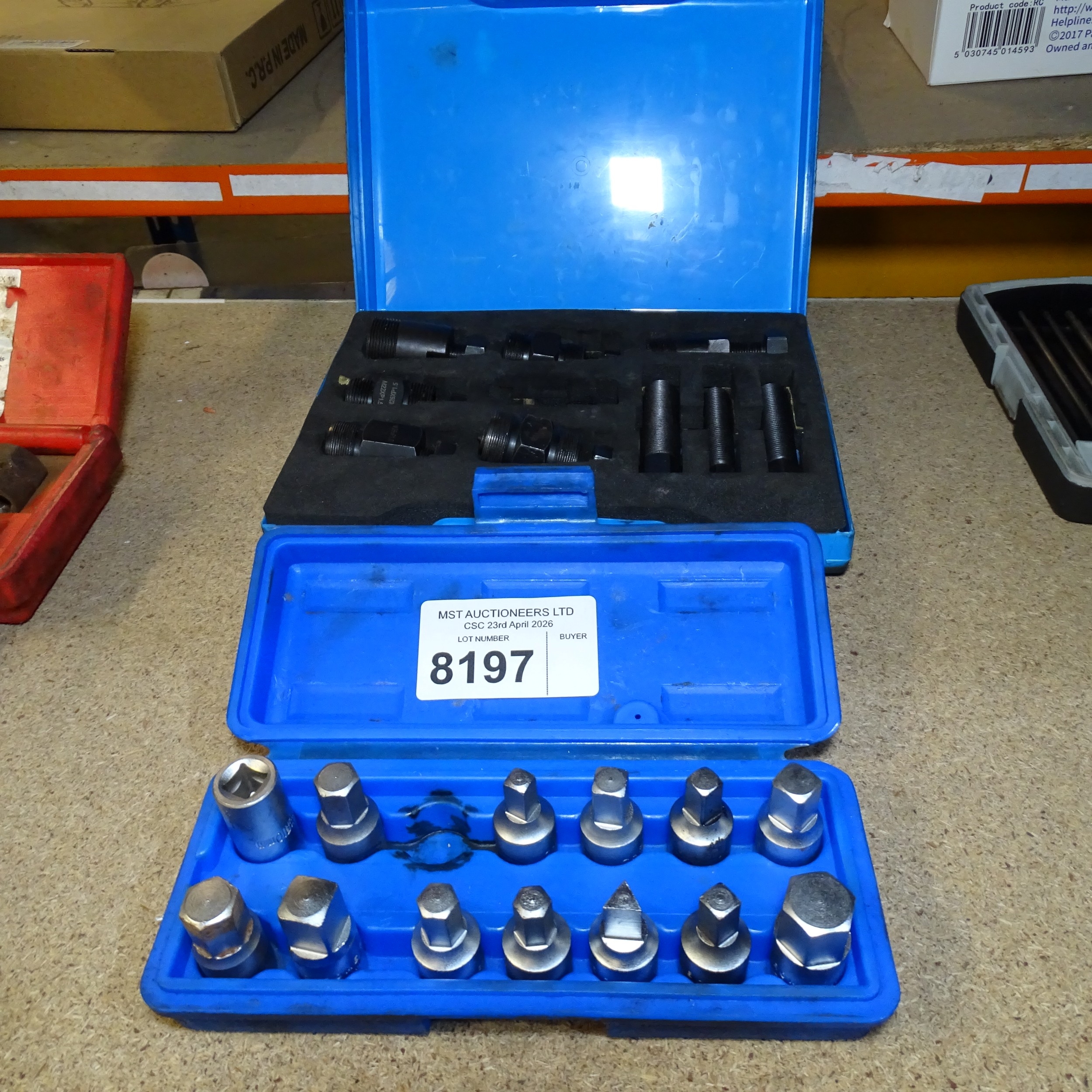 1 x Blue Point Drain plug removal set (Please note 1 is not present ...