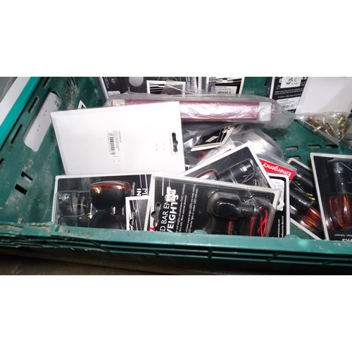 8069 - A quantity of various moped related items to include sissy bar pads, bulbs and indicators etc - Cont... 