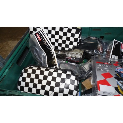 8069 - A quantity of various moped related items to include sissy bar pads, bulbs and indicators etc - Cont... 