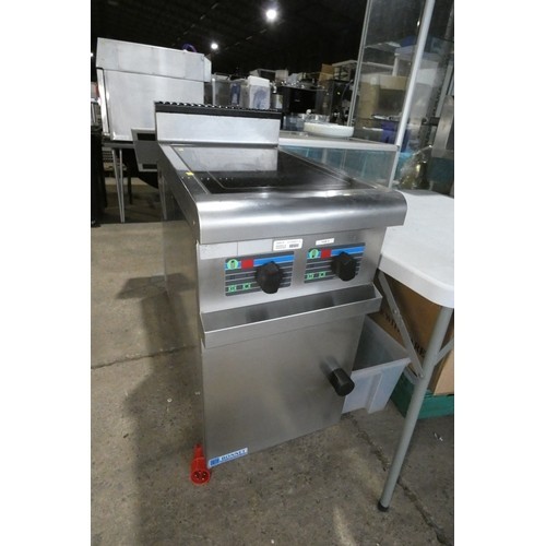 1284 - VAT. A commercial stainless steel counter height induction hob by Bonnet 3 phase Trade... 
