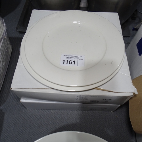 1161 - 12 white dinner plates by Villeroy & Boch 29cm