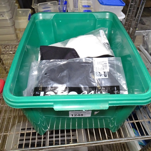 1248 - A quantity of various chef skull caps in white and black&nbsp;