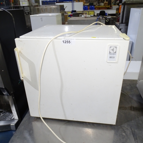 1255 - A small counter top freezer by Electrolux trade. Tested Working