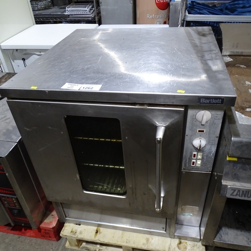 1262 - VAT. A commercial stainless steel oven by Bartlett & son type 29E serial R2003/2 400v 3-phase Tr... 