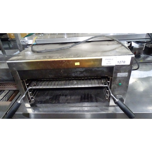 1270 - VAT. A commercial stainless steel electric steakhouse grill by Lincat trade... 