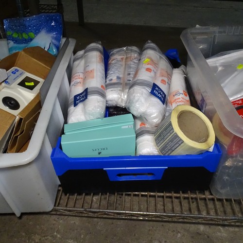 1245 - A quantity of various catering related items including cutlery, utensils, rubber gloves etc, content... 