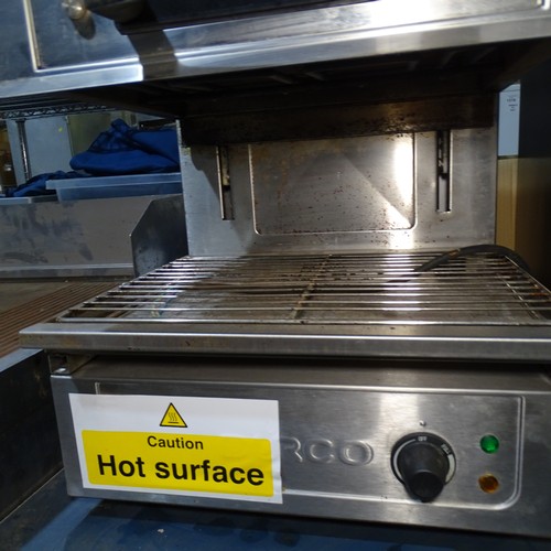 1260 - VAT. A commercial stainless steel rise and fall grill by Burco 240v trade... 