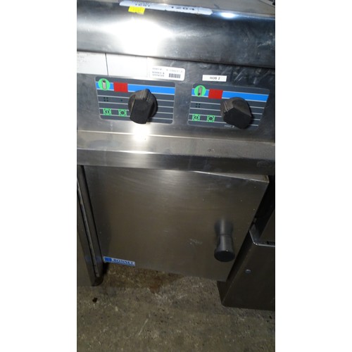 1284 - VAT. A commercial stainless steel counter height induction hob by Bonnet 3 phase Trade... 