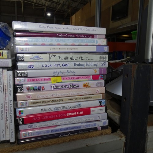 A quantity of various crafting Cd dvd ROMs mainly paper crafting, d a ...