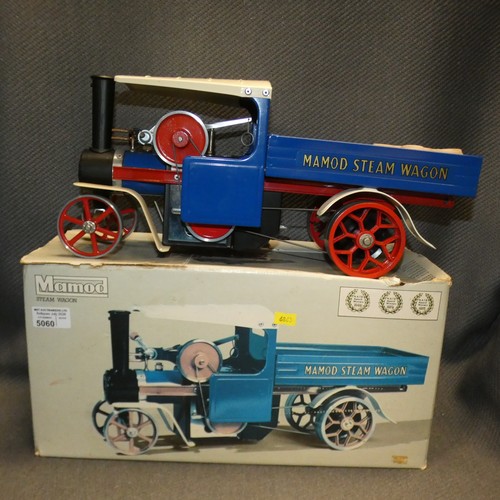 5060 - A vintage Mamod SW1 live steam model steam wagon with box