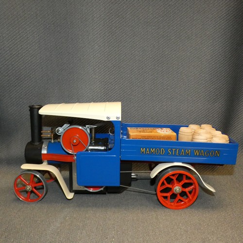 5060 - A vintage Mamod SW1 live steam model steam wagon with box