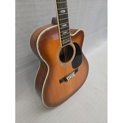 5282 - 1 x MC12-41 Martin Richie Sambora Signature Sunburst #15 of 200, Twelve String with a Fishman Ellips... 