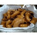Vat. A quantity of Aquaflow 110mm terracotta 87.5° double socket bends ...