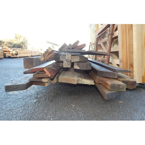 A quantity of various timber to include approx, 10xm x 10cm, 10cm x 5cm ...