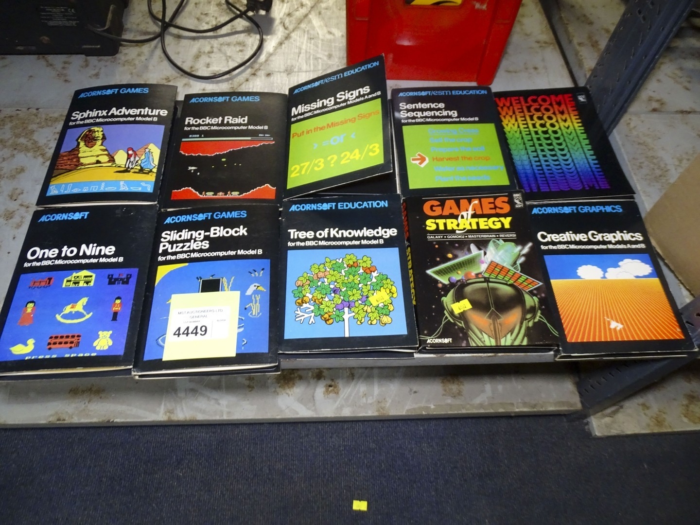9 x various vintage acornsoft computer games for the BBC Microcomputer ...