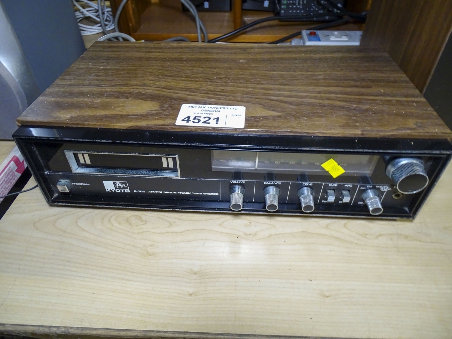 A vintage audio separate: 8 Track player with tuner & amplifier by ...