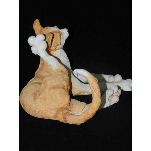 46 - 'A Breed apart' ginger cat figure (02690)