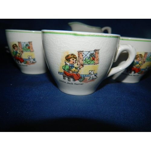 57 - Biltons vintage nursery rhyme miniature tea set