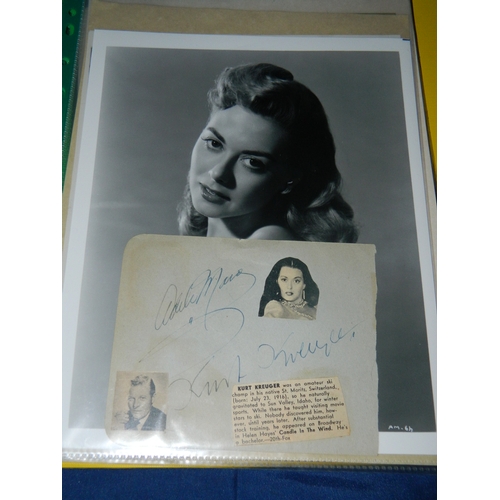 27 - Autograph album, including James Mason, Bob Hope and George Burns.