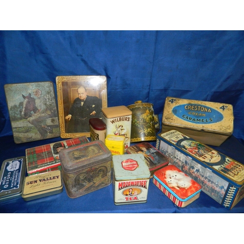 40 - Mixed vintage tins (collectable)