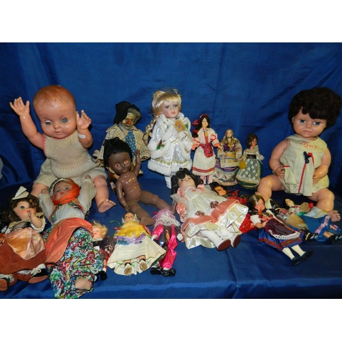 42 - Box of vintage dolls European & particularly Danish