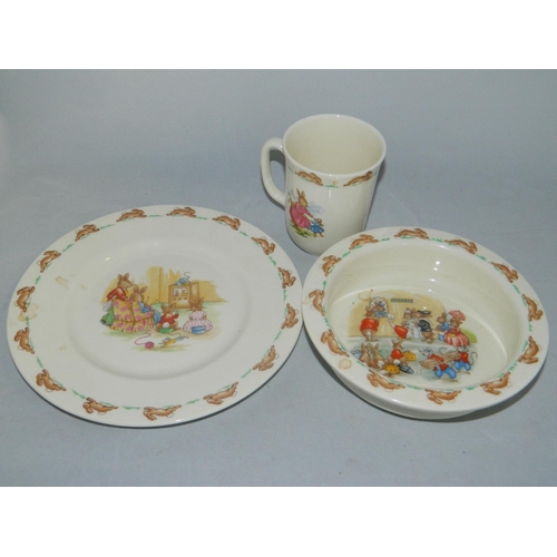 19 - Bunnykins bowl cup and mug set