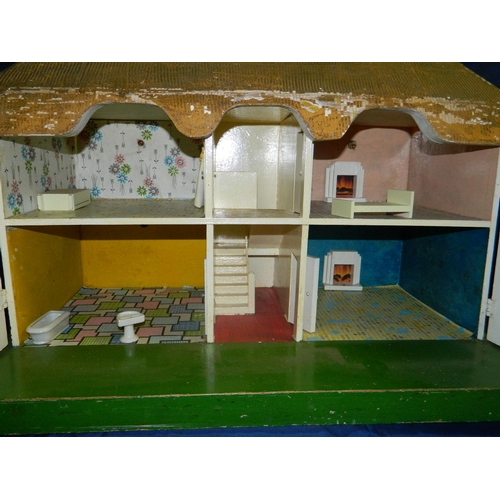 24 - 1930's rare Triang thatched dolls House