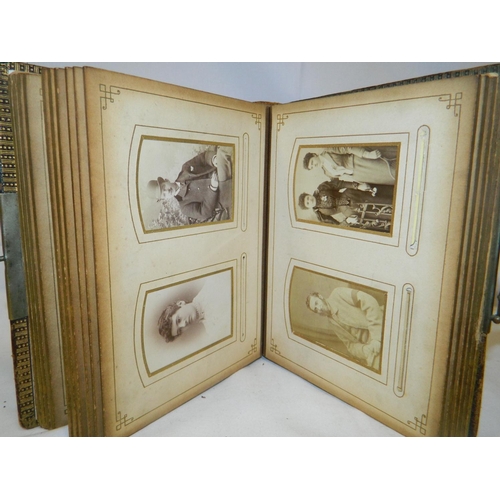 16 - Late Victorian 'clasp fastened' leather family photograph album