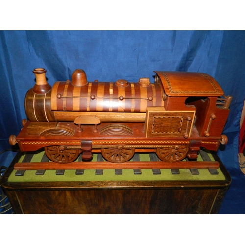 34 - Superb quality Handmade wooden automaton train