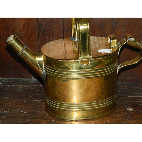 87 - Small brass watering can