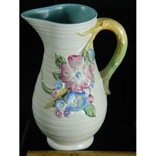 10 - Clarice Cliff floral patterned jug