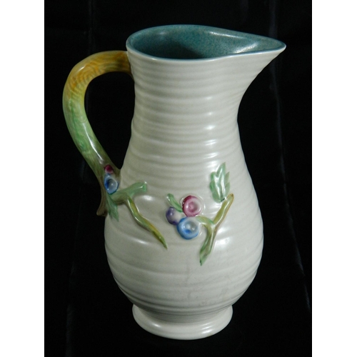 10 - Clarice Cliff floral patterned jug