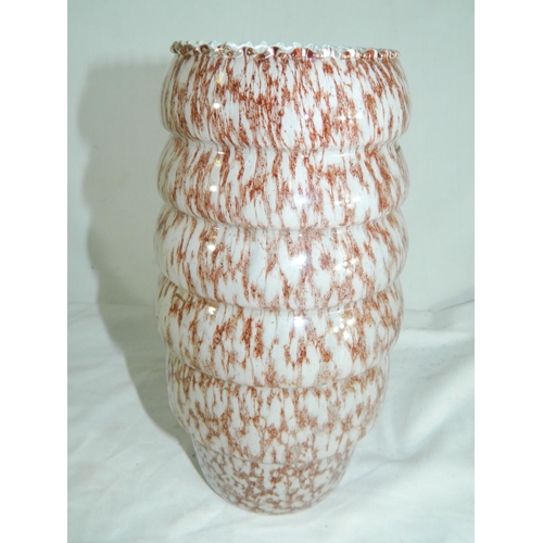 139 - Speckled glass vase