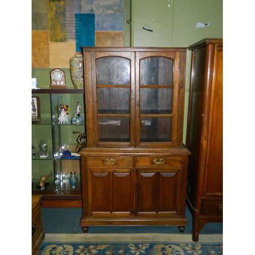 15 - Colonial teak Burmese cabinet