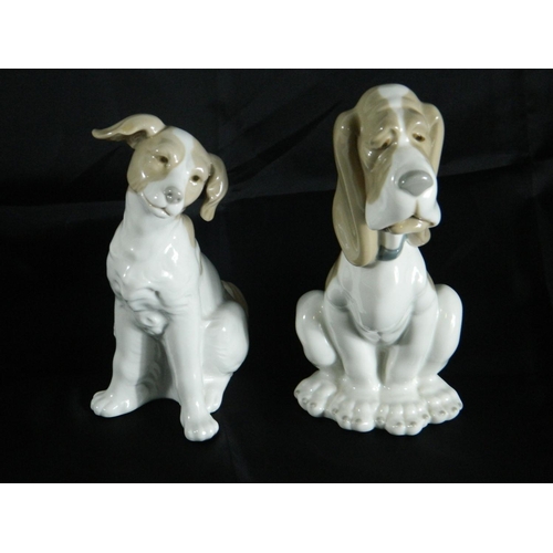 23 - 2 NAO dogs figurines